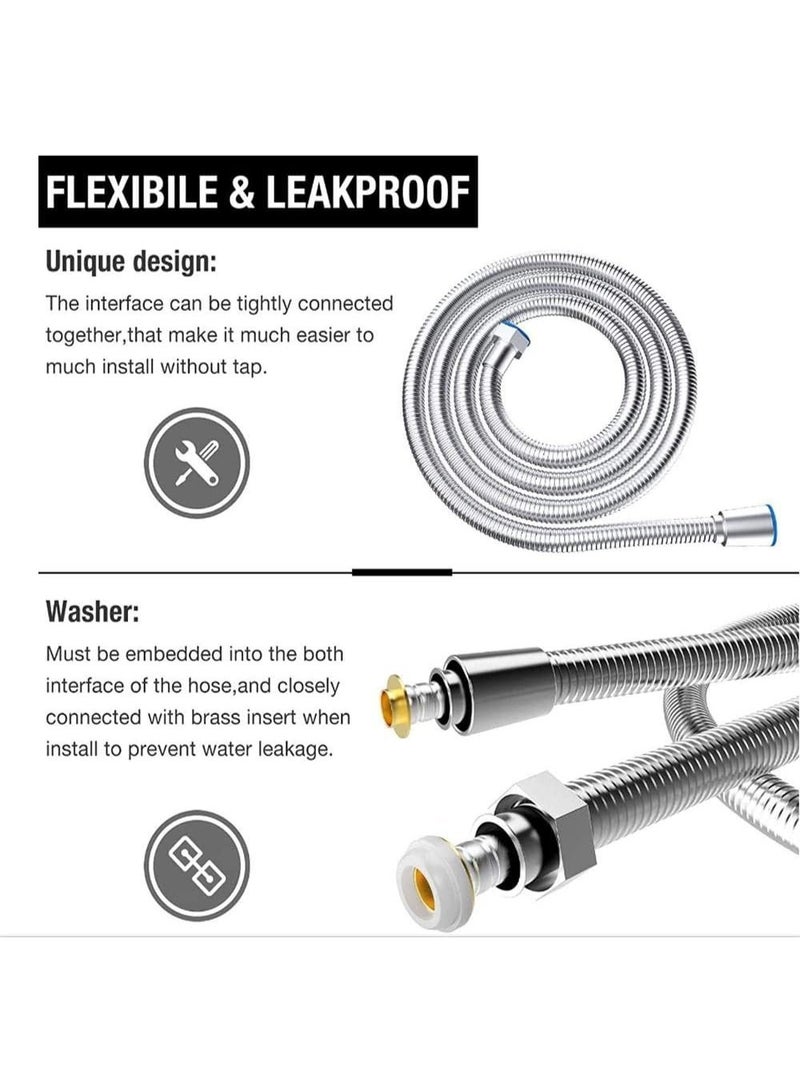 Fixer Flexible Stainless Steel Bathroom Shower Hose – Universal Connection, Anti-Burst (1.5 M & 2 M) - Image 5